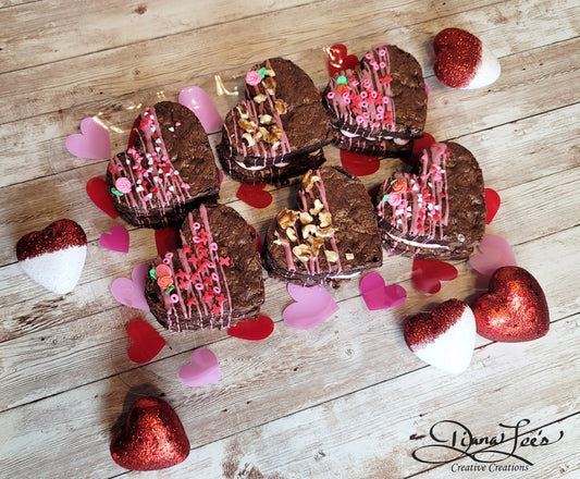 Brownies with Easy Strawberry Bavarian Cream Filling